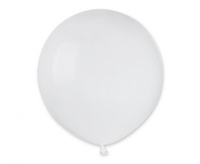Balony G19 pastel 19" - White 001 