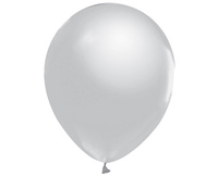 Balony Beauty&Charm, metaliki srebrne 12"/