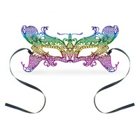 Maseczka ażurowa "Tęczowy motyl"