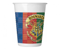 Kubeczki plastikowe (WM) Harry Potter Hogwarts Houses, 200 ml, 8 szt. (SUP label)