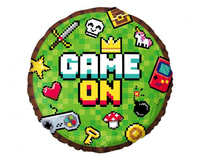Balon foliowy Game On zielony 45 cm