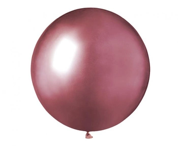 Balon lateksowy Shiny różowy 50 cm
