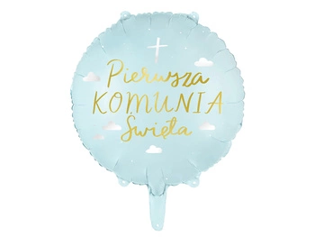 Balon foliowy Pierwsza Komunia Święta 45 cm