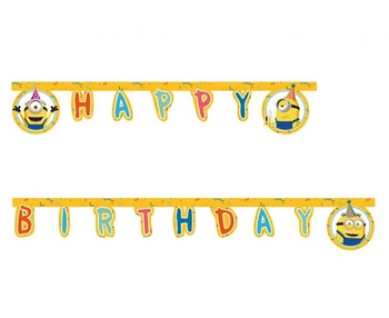 #PBA Banner Minions 2 The Rise of Gru - Happy Birthday, 200 cm