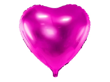 Balon foliowy Serce ciemnoróżowy 45 cm