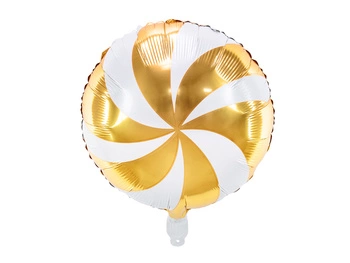 Balon foliowy Cukierek złoty 35 cm
