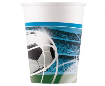 #PK Kubeczki papierowe (WM) Soccer Fans, 200 ml, 8 szt. (papier FSC)