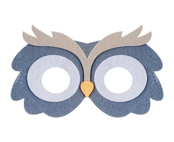 Maska filcowa Sowa, 18x11 cm