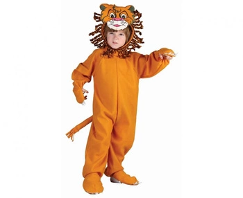 Zestaw dla dzieci Pomarańczowy Lew (kombinezon, kaptur, ogon), rozm. 92/104 cm