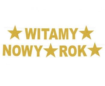 Girlanda B&C Witamy Nowy Rok, rozm. 22 x 390 cm