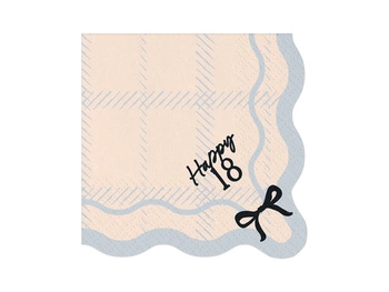 Serwetki papierowe 18 urodziny Happy 18 Birthday 33 x 33 cm 12 szt.