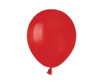 Balony A50 pastel 5" - czerwone 45/