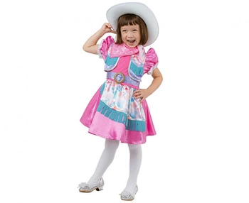 Zestaw dla dzieci Elegancka Kowbojka (sukienka, pasek, kapelusz, chustka) , rozm. 92/104 cm