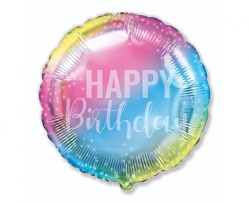 #FX18 Balon foliowy 18" FX - Birthday, gradient, pakowany