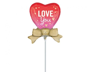 Balon foliowy Serce Love You czerwony Anagram