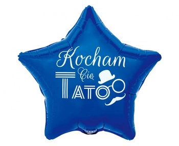 Balon foliowy Kocham Cię Tato (niebieski), 19"