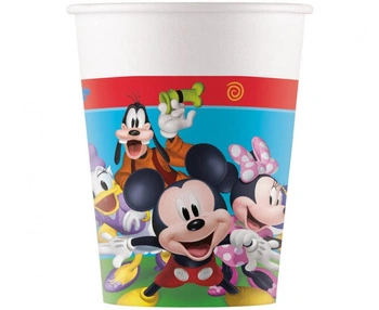 Kubeczki papierowe Myszka Miki (Mickey Mouse) Rock The House 200 ml 8 szt.
