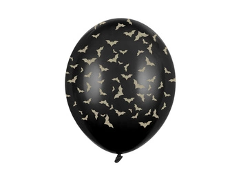 Balony 30 cm, Nietoperze, Pastel Black (1 op. / 6 szt.)