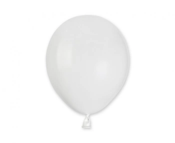 Balony A50 pastel 5" - białe 01/