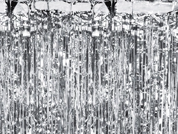 Kurtyna Party srebrna 100 x 200 cm