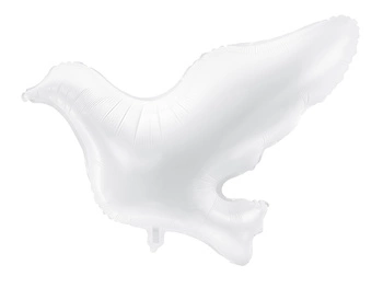 Balon foliowy Pierwsza Komunia Gołąb biały 77 x 66 cm