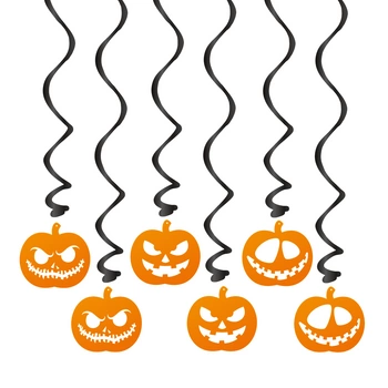 Świderki Halloween Dynie 6szt.