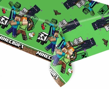 #PO Obrus plastikowy Minecraft, 120x180 cm