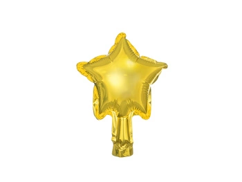 Balony foliowe Gwiazdka, 12cm, złoty (1 op. / )