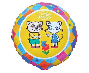 Balon foliowy Kicia Kocia i Pacek 45 cm