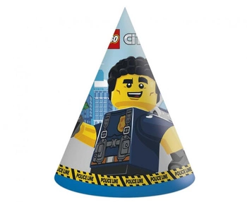 #PC Czapeczki papierowe Lego City, 6 szt. KK