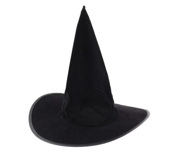 Kapelusz Wiedźma flokowany Halloween rozm. S