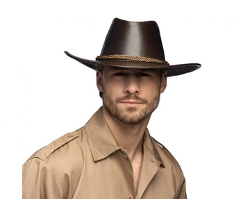 Kapelusz kowbojski, brązowy