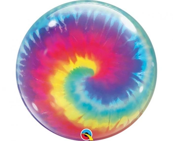 Balon foliowy 22" QL Bubble Tie Dye Swirls