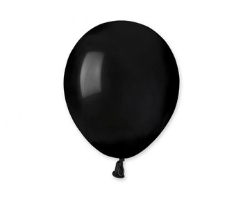 Balony A50 pastel 5" - czarne 14/ 100 szt.