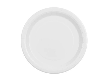 Talerzyki papierowe białe 23 cm 6 szt.