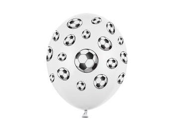 Balony lateksowe Piłka nożna 30 cm 6 szt.