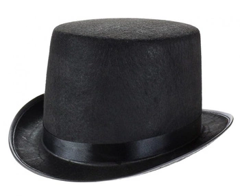 Cylinder czarny, filcowy, rozm. un