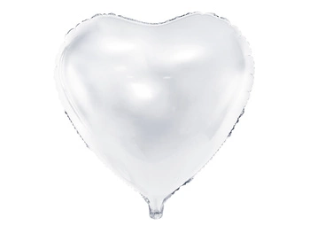 Balon foliowy Serce biały 45 cm