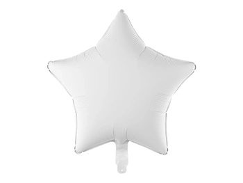 Balon foliowy Gwiazdka biały 48 cm