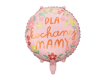 Balon foliowy Dla kochanej mamy 45 cm