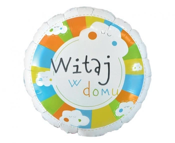 Balon foliowy Witaj w domu, 18 cali