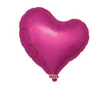 Balon foliowy Serce fuksja 45 cm Ibrex