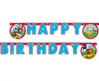 Banner "Mickey Rock The House" - Happy Birthday