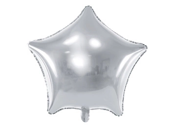 Balon foliowy Gwiazdka srebrny 70 cm