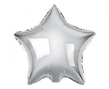 Balon foliowy B&C "Gwiazda", srebrna, 19"