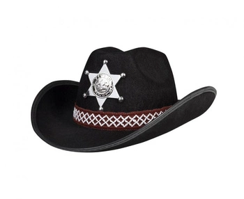 #STAK Kapelusz szeryfa dla dziecka, czarny