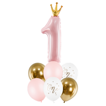 Bukiet balonów na ROCZEK dla dziewczynki