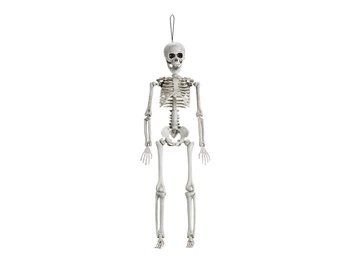 Dekoracja Kościotrup Halloween biała 40 cm