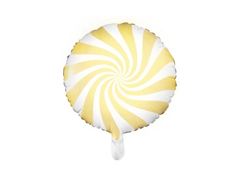 Balon foliowy Cukierek jasnożółty 35 cm