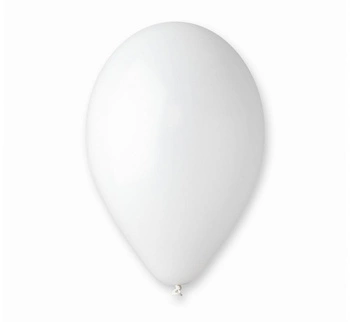 Balony G90 pastel 10" - białe 01/ 100 szt.